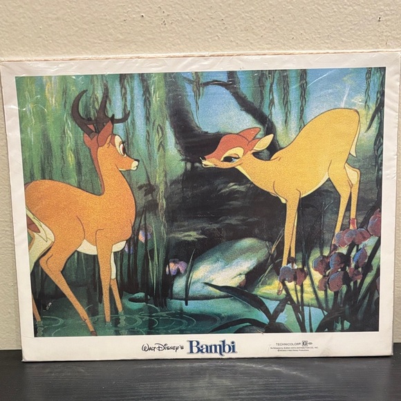 Vintage Disney Rerelease Bambi print - Picture 1 of 2